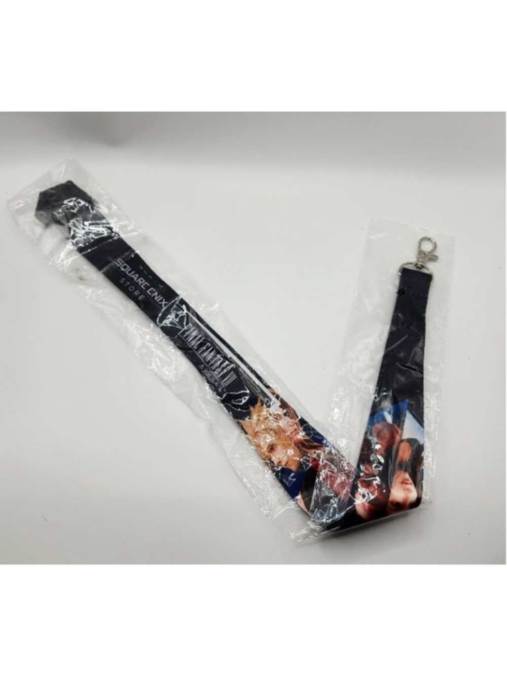 Unisex Square Enix Final Fantasy VII Black Multi-color Lanyard One Size